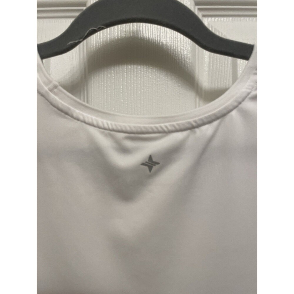 Tuckernuck TNUCK SPORT White Performance Jersey Ruffle Lea Tank Large - Picture 7 of 9